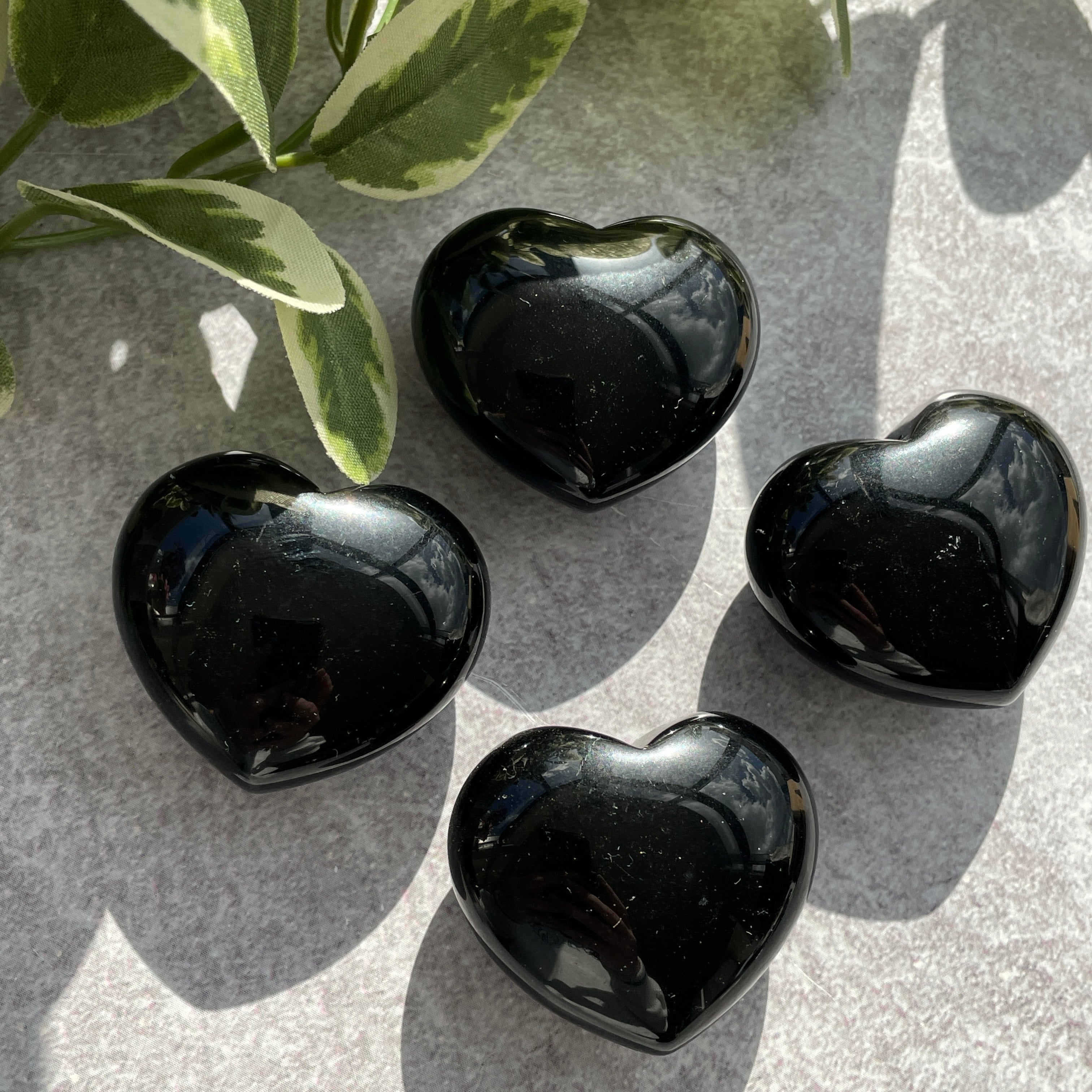 Black Obsidian Heart 4cm Black Obsidian Heart 4cm